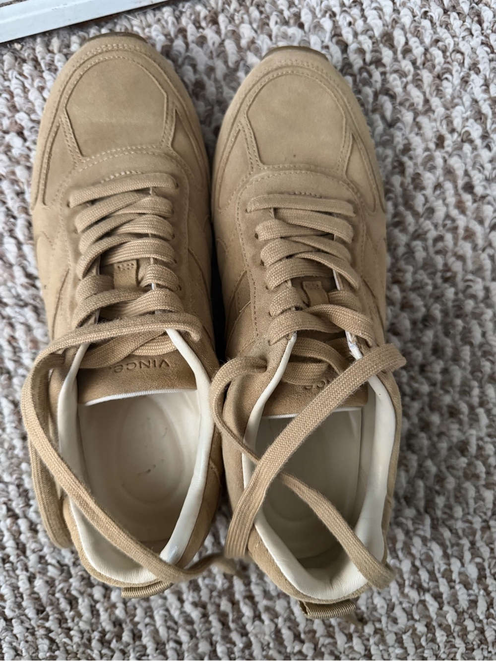 Vince Women's Suede Sneakers in Tan